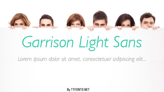 Garrison Light Sans example